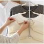 2pcs Random Color 5 Layers Clothes Hanger Shawl Cloth Closet Hanger Multifunctional Clothing Rack Durable Stainless Steel Clothing Hanger
