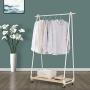 ZEMIN Floor Standing Coat Rack Clothes Hat Stand Hanger Hooks Rod Shelf Stoarge Simple Nordic Style Iron, White, 2 Styles Available (Color : A)