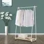 ZEMIN Floor Standing Coat Rack Clothes Hat Stand Hanger Hooks Rod Shelf Stoarge Simple Nordic Style Iron, White, 2 Styles Available (Color : A) ZEMIN Floor Standing Coat Rack Clothes Hat Stand Hanger Hooks Rod Shelf Stoarge Simple Nordic Style Iron, White, 2 Styles Available (Color : A)