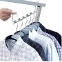 5PCs Clothes Hangers Space Saving Closet Organize Magic Creative Design Metal Multi Function Wonder Rack Decoration