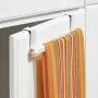 mDesign Modern Metal Kitchen Storage Over Cabinet Curved Towel Bar Rack - Hang on Inside or Outside of Doors, Organize and Hang Hand, Dish, and Tea Towels - Also for Bars - 9.7" Wide - White mDesign Modern Metal Kitchen Storage Over Cabinet Curved Towel Bar Rack - Hang on Inside or Outside of Doors, Organize and Hang Hand, Dish, and Tea Towels - Also for Bars - 9.7" Wide - White