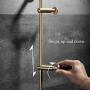 Barture-Coat rack Clothes Stand Hangers Wall Brass Multiple Hooks Entryway Storage Shelf Creative Style (Size : 5 Hooks)