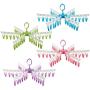 2pcs Random Color Windproof Fix Underwear Peg Adjustable Clothespin Organizer Folding Drying Rack Socks Clip Laundry Clothes Hanger 36Clip