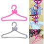 10 Pcs/Set Doll Clothes Hanger Holder Bar-bie House Dress Accessories Imagination