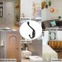 uxcell 24pcs Dual Wall Hooks Zinc Alloy Wall Mounted Coat Hat Key Double Robe Hooks Clothes Hanger Holder w Screws Black