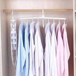 PENGKE White Magic Hangers Space Saving Clothes Hangers Organizer Smart Closet Space Saver with Sturdy Plastic for Heavy Clothes