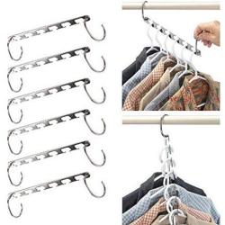 10Pcs Clothes Hanger Holders Save Space Wardrobe Clothing Organizer Racks Hangers for Clothes Decoration