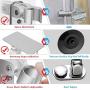 Strong Adhesive Shower Head Holder CACASO Adjustable Shower Wand Holder,Handheld Shower Head Wall Mount Bracket With 2 Hanger Hooks,Showerhead &Bidet Sprayer Bracket Better than Suction Cups