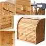 Bread Box, G.a HOMEFAVOR 2 Layer Bamboo Bread Boxes for Kitchen Food Storage, Large Capacity Bread Keeper Roll Top with Removable Layer, 15" x 9.8" x 14.2", 15 mm Thickness (Self-assembly) Bread Box, G.a HOMEFAVOR 2 Layer Bamboo Bread Boxes for Kitchen Food Storage, Large Capacity Bread Keeper Roll Top with Removable Layer, 15" x 9.8" x 14.2", 15 mm Thickness (Self-assembly)