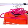 10pcs Premium Quality Velvet Clothes Hangers - Super Slim, Flocked Pink, Heart-Shaped, Space-Saving, No Slip Hangers