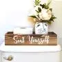 Would Poop Here Again & Seat Yourself Bathroom Decor Storage Box, Toilet Paper Holder Stand, Farmhouse Rustic Wood Organizer Would Poop Here Again & Seat Yourself Bathroom Decor Storage Box, Toilet Paper Holder Stand, Farmhouse Rustic Wood Organizer