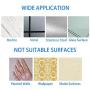 BABALA Heavy Duty Wall Hooks - Eco-Friendly Magic No-Glue Silicone Hooks Transparent Nail Free Wall Hangers Waterproof Reusable Strong Utility Hooks for Kitchen, Bathroom, Coat, Towel, Keys (Clips)