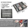 wsryx Under Bed Shoe Storage Organizer with Adjustable Dividers, Sturdy Large Shoe Boxes Container Underbed with Zippered Closure Clear Window