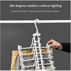 2pcs Creative Space Saving Clothes Hanger Wardrobe Closet Organizer Clothes Hanger with Hook Closet Organizer Storage Rack