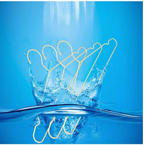 10PC Random Color 45CM Gold Strong Metal Wire Hangers Clothes Hangers, Coat Hanger, Standard Suit Hangers Decoration