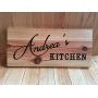Personalized Kitchen Sign, Reclaimed Cedar 12x5 with Hanger, Rustic Country Elegant Wood Sign, Unique Gift, Housewarming Gift, Anniversary Gift, Birthday Gift, Wedding Gift, Kitchen Decor, Home Decor