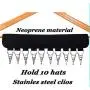Cap Hanger Portable Collapsible Travel Metal Clip Clothes Hangers Non-Slip Rack Clothes Hanger Velcro Hanger Hat Clip (style 1, 11.8 inches.) Cap Hanger Portable Collapsible Travel Metal Clip Clothes Hangers Non-Slip Rack Clothes Hanger Velcro Hanger Hat Clip (style 1, 11.8 inches.)