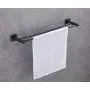 KTY Bathroom Double Towel Bar SUS 304 Stainless Steel Bath Wall Shelf Rack Hanging Towel Dual Hanger Contemporary Style, Black Finish KTY Bathroom Double Towel Bar SUS 304 Stainless Steel Bath Wall Shelf Rack Hanging Towel Dual Hanger Contemporary Style, Black Finish