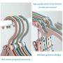 icoXXch Folding Clothing Hanger for Travel Portable Non-Slip Collapsible Wheat-Straw Wheat-Straw Hanger Hook with Clips, Drying Rack, Laundry Accessories Space Saving for Clothes (Bule)