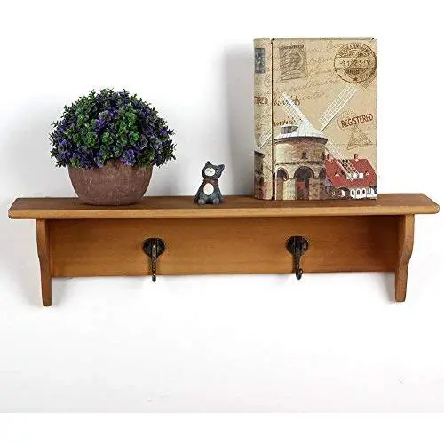 Wooden Shelves Clothes Hanger 2 Hooks Wooden Wall Hanging Coat Racks Decorative Wall Shelves Wooden Shelves Clothes Hanger 2 Hooks Wooden Wall Hanging Coat Racks Decorative Wall Shelves