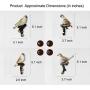 Creative Retro Bird Hooks Wall Hanger for Bag Key Clothes Bathroom Kitchen Towel Holder Wall Mount Resin Hanger Rack Decoration Wedding Gift (B)