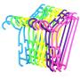 10PC Random Color Portable Clothes Hanger Kids Children Toddler Baby Clothes Coat Plastic Hangers Hook Household Decoration