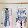 wangerx Tank Tops Hanger Stainless Steel Folding Space Saving Hanger Closet Organizer for Tank Tops, Cami, Bras, Bathing Suits, Belts, Ties (2 Pack Black) wangerx Tank Tops Hanger Stainless Steel Folding Space Saving Hanger Closet Organizer for Tank Tops, Cami, Bras, Bathing Suits, Belts, Ties (2 Pack Black)