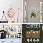 15 Pcs Black Wall Mounted Coat Hooks, Hanger Hook with 30 Pieces Screws for Hanging Hat, Towel, Key, Robe, Coats, Scarf, Bag, Cap, Coffee Cup, Mugs 15 Pcs Black Wall Mounted Coat Hooks, Hanger Hook with 30 Pieces Screws for Hanging Hat, Towel, Key, Robe, Coats, Scarf, Bag, Cap, Coffee Cup, Mugs