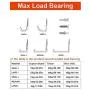 ProChosen 10-Pack Steel Garage Storage Utility Double Hooks
