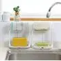FidgetKute Towel Storage Hanging Rack Shelf Bathroom Kitchen Dishcloth Dish Cloth Hanger Beige