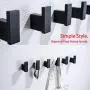 RANDOM Matte Black Towel Robe Hooks Bathroom Hardware Accessories Coat Hook 304 Stainless Steel Clothes Hook for Bath Kitchen Contemporary Hotel Style Wall Mounted 2 Pack. RANDOM Matte Black Towel Robe Hooks Bathroom Hardware Accessories Coat Hook 304 Stainless Steel Clothes Hook for Bath Kitchen Contemporary Hotel Style Wall Mounted 2 Pack.