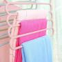 Yeldou S Shaped Hangers,5 Tiers/Layers Sturdy Clothes Hangers for Saving Space,Traveling