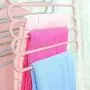 Yeldou S Shaped Hangers,5 Tiers/Layers Sturdy Clothes Hangers for Saving Space,Traveling
