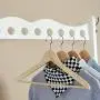 Solid Wood Floor Coat Rack Clothes Hanger On Wheels Mobile Hanger Bag Rack (Color : Milk White) Solid Wood Floor Coat Rack Clothes Hanger On Wheels Mobile Hanger Bag Rack (Color : Milk White)