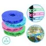 4 Pack of Clothesline with 5m Portable Nylon Clothes Hanger Rope and Durable Stainless-Steel Hook | Anti Slip Laundry Drip Drier Clothesline Rope for Travel Clothesline Home Camping | Color May Vary