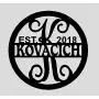 Personalized Last Name Door Hanger- ACM Sign-Monogram Gifts - Established Family Sign Personalized Last Name Door Hanger- ACM Sign-Monogram Gifts - Established Family Sign