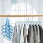 EvaroFly Multipurpose Magic Stretch Folding Hanger, Child Household Clothes Hanger, Save Space -Green 1 Pc