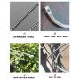 Stainless Steel Spiral Hanger 220cm, Elaco Premium Velvet Hangers Heavy Duty Clothes Hook Swivel 360 Quilt Blanket Rack, Rotating Quilt Storage Rack Good for Laundry Window Indoor Balcony