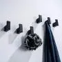 RANDOM Matte Black Towel Robe Hooks Bathroom Hardware Accessories Coat Hook 304 Stainless Steel Clothes Hook for Bath Kitchen Contemporary Hotel Style Wall Mounted 2 Pack. RANDOM Matte Black Towel Robe Hooks Bathroom Hardware Accessories Coat Hook 304 Stainless Steel Clothes Hook for Bath Kitchen Contemporary Hotel Style Wall Mounted 2 Pack.
