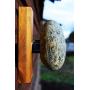 Wall hanger - Coat Rack with natural Beach STONES - Hardwood Handcrafted Unique gift. Wall mounted solid wood coat rack with natural Stones