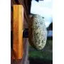 Wall hanger - Coat Rack with natural Beach STONES - Hardwood Handcrafted Unique gift. Wall mounted solid wood coat rack with natural Stones