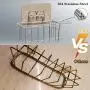 Bogeer Sponge and Brush Holder for Kitchen Sink Sink Caddy Organizer for Sponge, Brush and Dishcloth Sponge Holder Dishwashing Holder Drainer Rack Sponge Holder, Stainless Steel, Reusable Adhesive