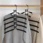 Clothes Hangers, 5 in 1 Multilayer Metal EVA-Sponge Hangers Anti-Slip Clothes Rack Space Saving Detachable Hanger for Suit Coat Shirt Skirt Pants