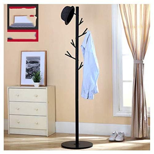 Y.H.Valuable Coat Racks Standing Coat Racks Metal Hall Trees Coat Rack Stand Hooks Clothes Stand Tree Stylish Wooden Hat Coat Rail Stand Rack Clothes Jacket Storage Hanger Organiser Entryway Furniture