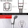Adjustable Handheld Shower Head Holder Bracket,Adhesive No-Damage Hanging Strips.Solid Heavy Adjustable Wall Mount SUS304 Stainless Steel/Brushed Adjustable Handheld Shower Head Holder Bracket,Adhesive No-Damage Hanging Strips.Solid Heavy Adjustable Wall Mount SUS304 Stainless Steel/Brushed