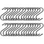 Floro Black S Hooks For Hanging Outdoor/Indoor Plants, Flowers, And Herbs, Keeps From Being Nibbled, Hang Plants For Ideal Sun/Shade, Heavy-Duty For Hanging Pots And Kitchen Essentials, 30 pcs Floro Black S Hooks For Hanging Outdoor/Indoor Plants, Flowers, And Herbs, Keeps From Being Nibbled, Hang Plants For Ideal Sun/Shade, Heavy-Duty For Hanging Pots And Kitchen Essentials, 30 pcs