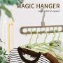 TOPINCN 5pcs Clothes Hanger Magic Hanger Space Saving Hangers Clothes Grouper Multifunctional Closet Organizer 9 Hole (Gray)