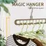 TOPINCN 5pcs Clothes Hanger Magic Hanger Space Saving Hangers Clothes Grouper Multifunctional Closet Organizer 9 Hole (Gray)