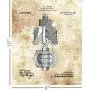 Original Howard Hughes Drawings - Plane Hanger Wall Decor - Airport Office Artwork - Set of 4 8 x 10 Unframed Patent Prints - Gift for Pilots, Flight Attendants, Engineers
