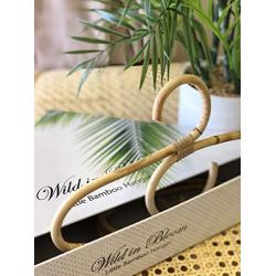 Little Bamboo Hanger, Childrens’; Baby, Bamboo, Rattan, Wooden Hangar or Coat Hanger Gift Set. Perfect as a Baby Shower Gift or for Infant, Toddler and Children’s Nursery Decor